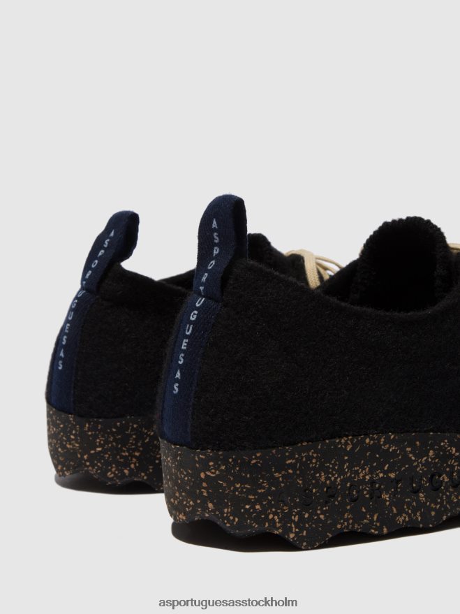 se Asportuguesas män rund tå skor chatt svart ZHFB8F196 skor