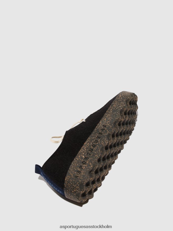 se Asportuguesas män snörskor chatt svart/militärgrönt ZHFB8F208 skor